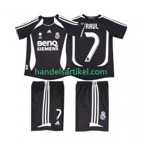 Real Madrid RAUL 7 2006 2007 Retro Kinder Auswärts Trikotsatz Kurzarm